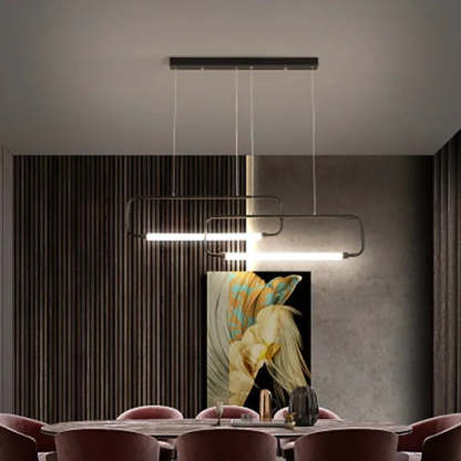 Modern Bouvet Pendant Light over Dining Table