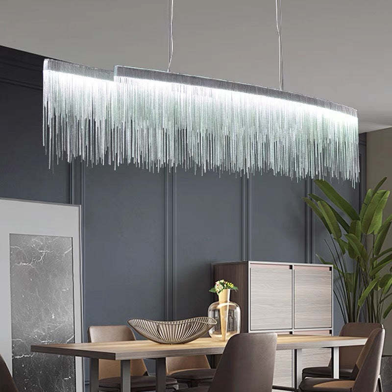 Marilyn Tassel Pendant Light over dining table