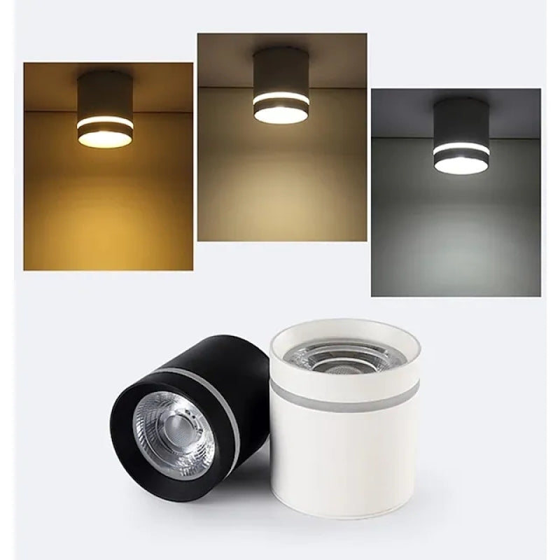 Freja Ceiling Light in different lighting scenarios and colors