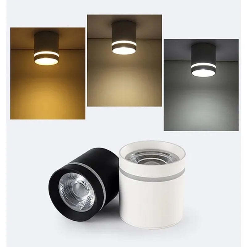 Freja Ceiling Light in different lighting scenarios and colors