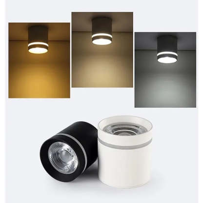 Freja Ceiling Light in different lighting scenarios and colors