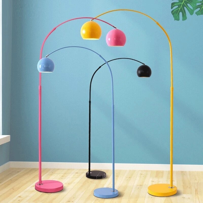 Colorful Morandi arc floor lamps: modern lighting solutions. Morandi Modern Fishing 1 Light Arc Floor Lamp Metal