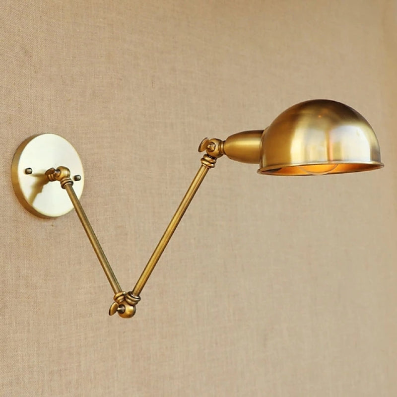 Vintage Bronze Swing Arm Wall Lamp