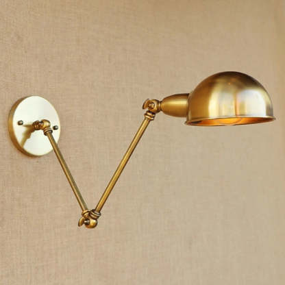 Vintage Bronze Swing Arm Wall Lamp