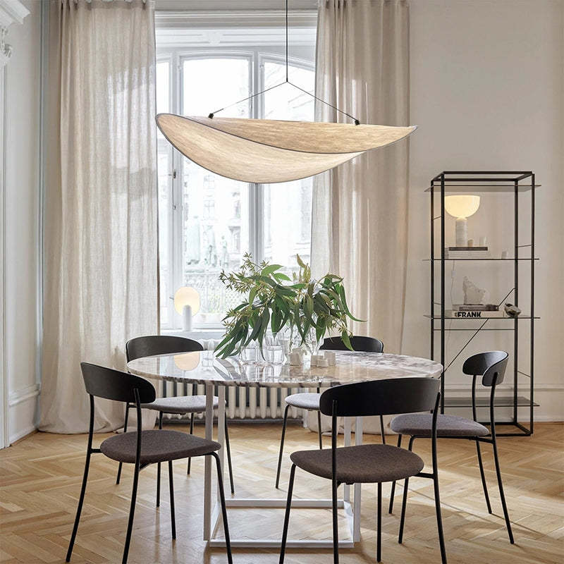 Renée Vintage Art Deco Pendant Light Metal Silk Living Room Hall Art Gallery