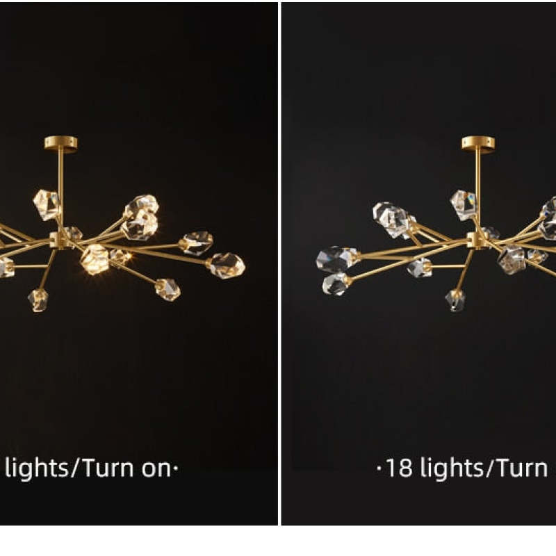 Kristy Crystal Chandelier - 18 lights, on/off