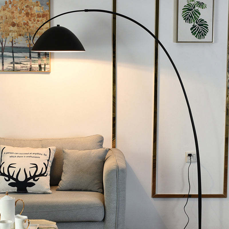 Avi Floor Lamp over sofa - Las Sola Lighting