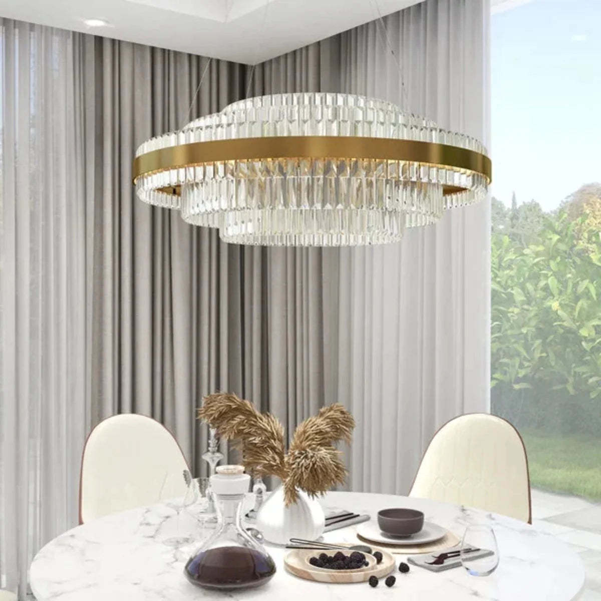 Marilyn Chandelier in dining room setting