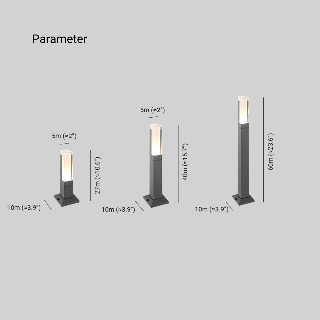Pena Outdoor Path Light Dimensions - Modern lighting solutions