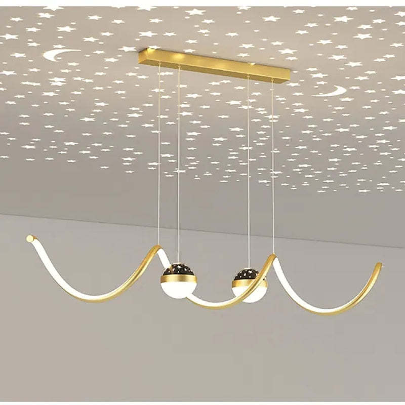 Madina Nordic Pendant Light with starry ceiling projection