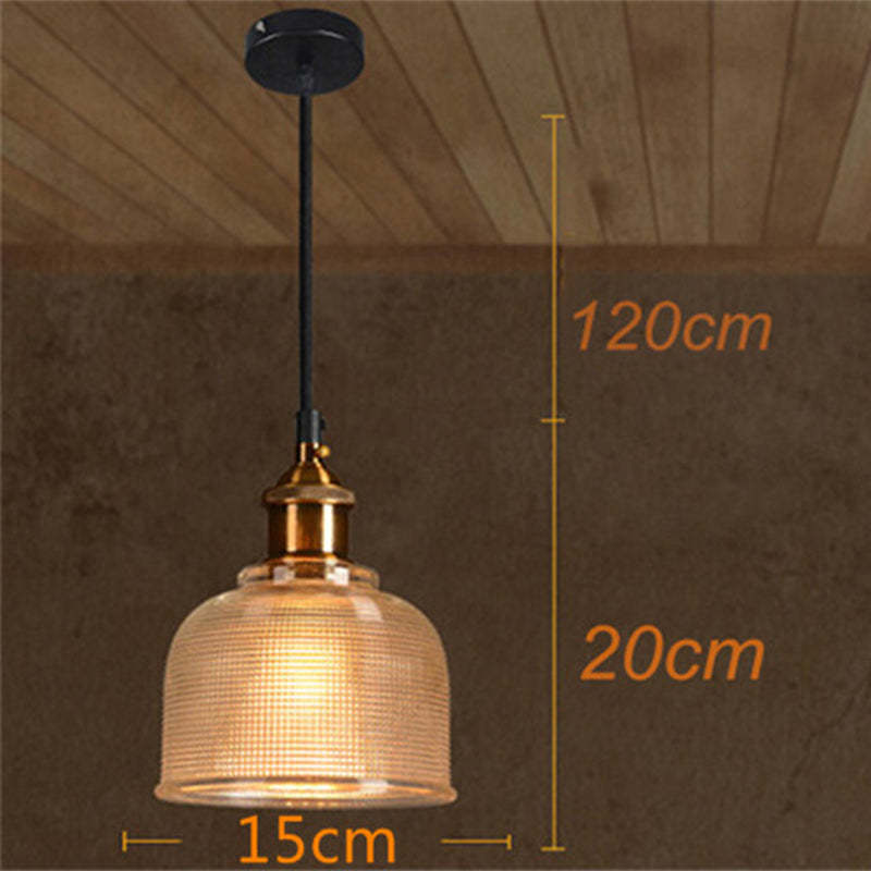 Hailie glass pendant light dimensions: 120x20x15cm