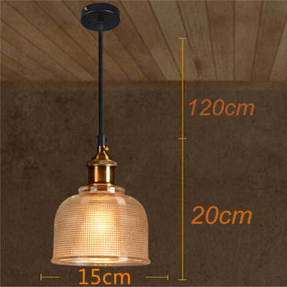 Hailie glass pendant light dimensions: 120x20x15cm