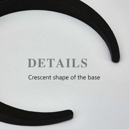 Ozawa floor lamp base - crescent shape detail Ozawa Unique LED Floor Lamp Wood/Metal Bedroom/Living Room