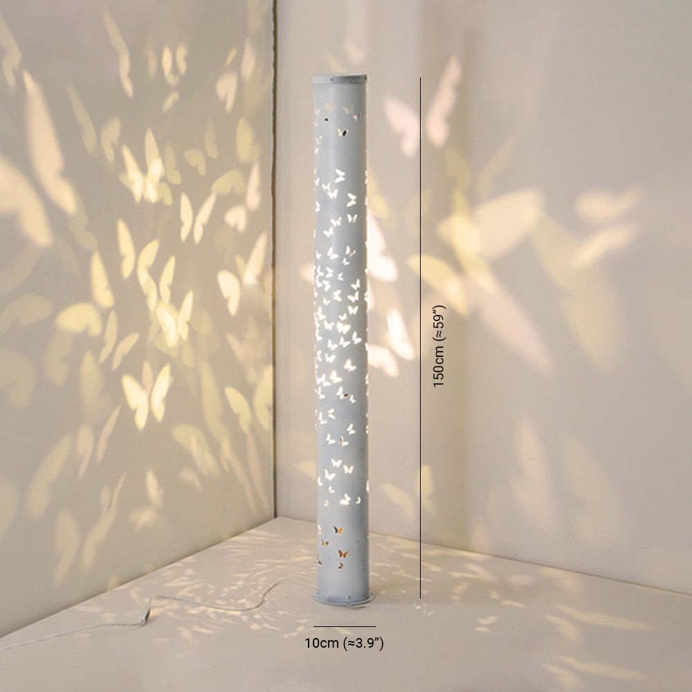 Kady floor lamp with butterfly shadows, modern lighting
