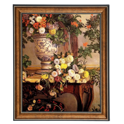 Flowers by Frederic Bazille - Floral Oil Painting Reproduction
