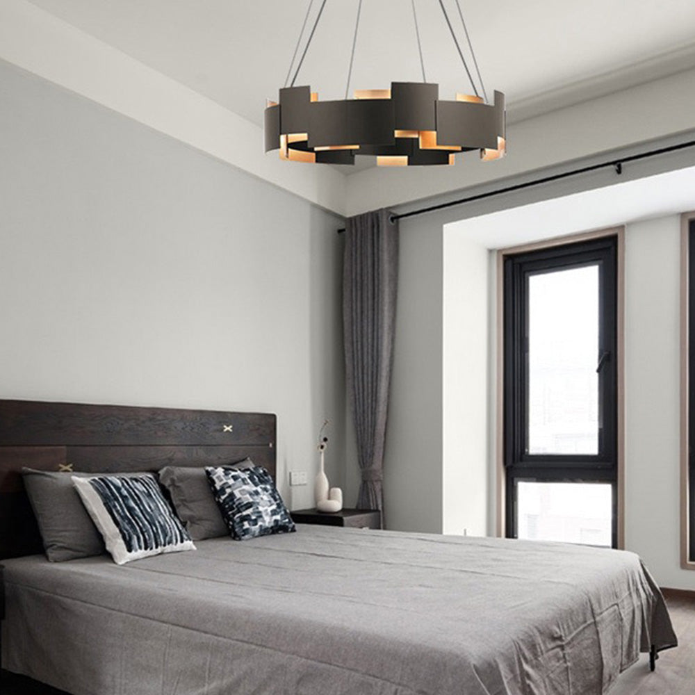 Evette Ring Pendant Light in a Modern Bedroom