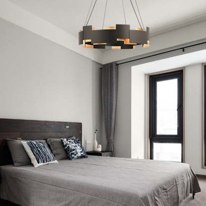 Evette Ring Pendant Light in a Modern Bedroom