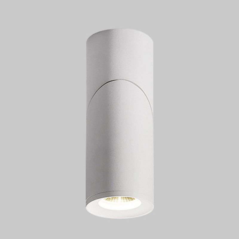 Vovak LED Flush Mount Spotlight - White, close-up
