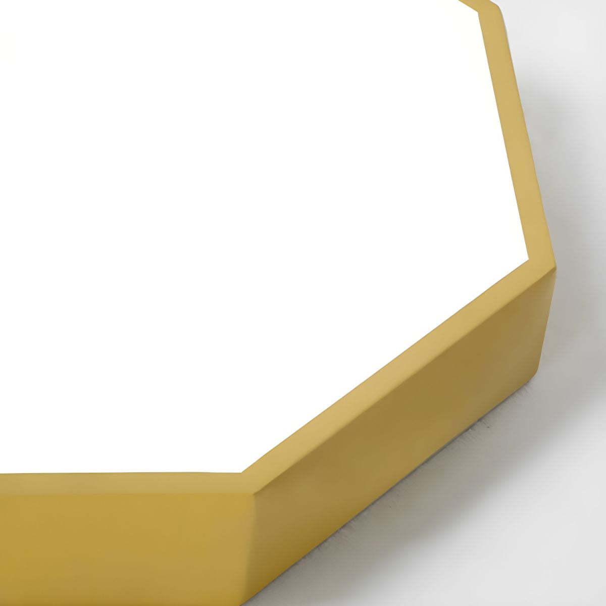 Yellow Morandi Hexagon LED Ceiling Light Detail