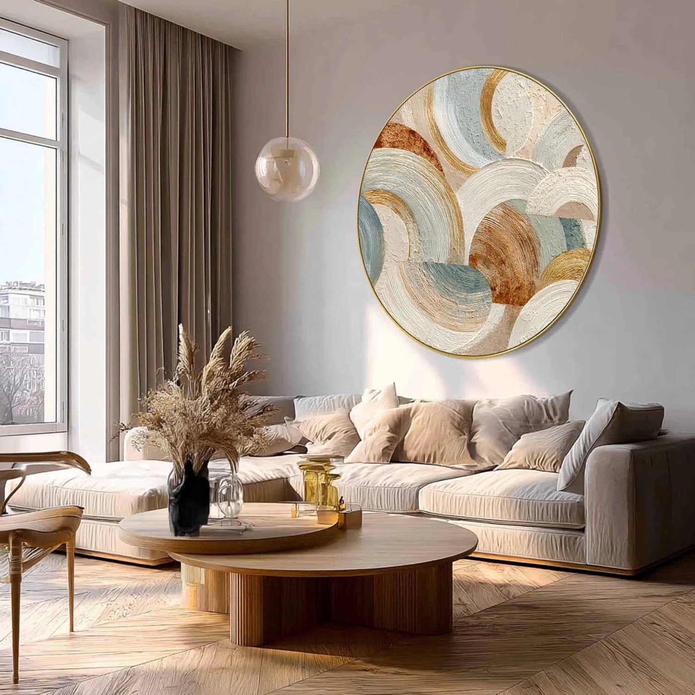 Plaster Minimalism Canvas Wall Art Framed Oil Painting | Las Sola