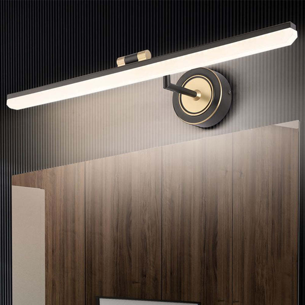 Leigh Vintage Linear Wall Lamp - Metal and Acrylic Light