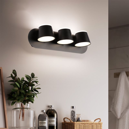 Cooley Modern Wall Lamp illuminates bathroom interior