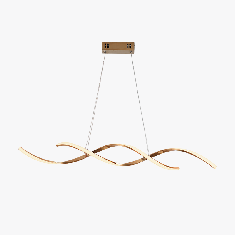 Louise Modern Wavy Gold Pendant Light