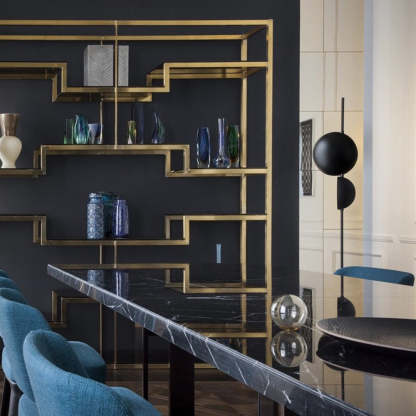 Salgado floor lamp in luxury interior design, minimalist setting