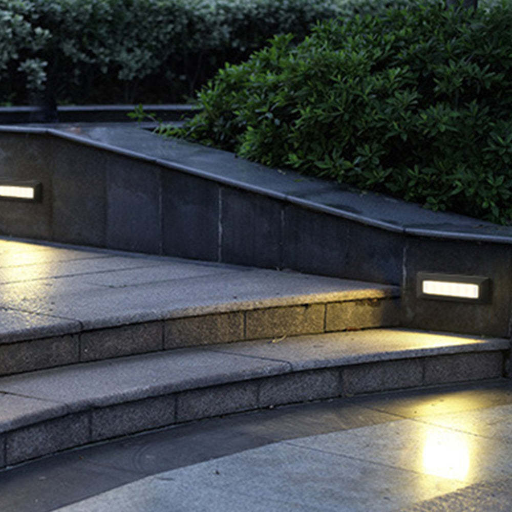 Orr step light illuminating outdoor stairs