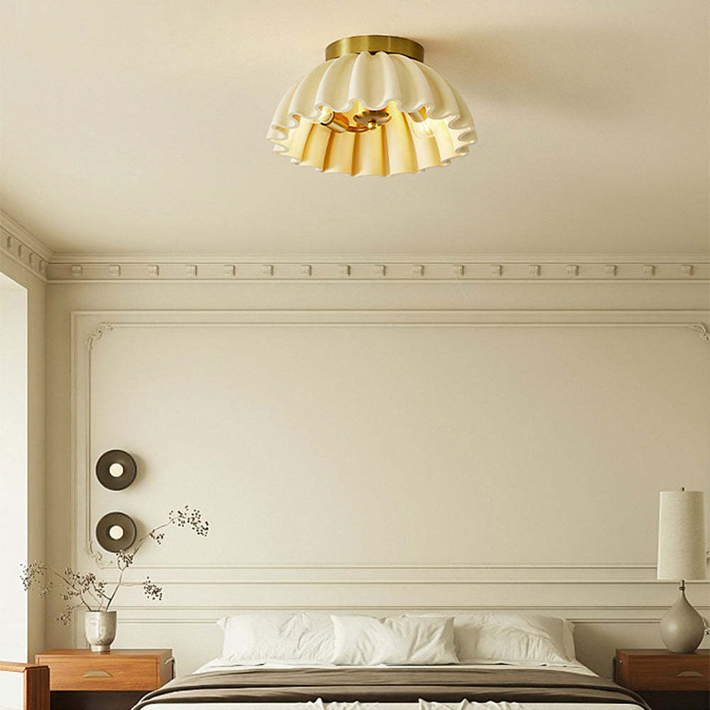 Byers Nordic Ceiling Light in Bedroom Setting