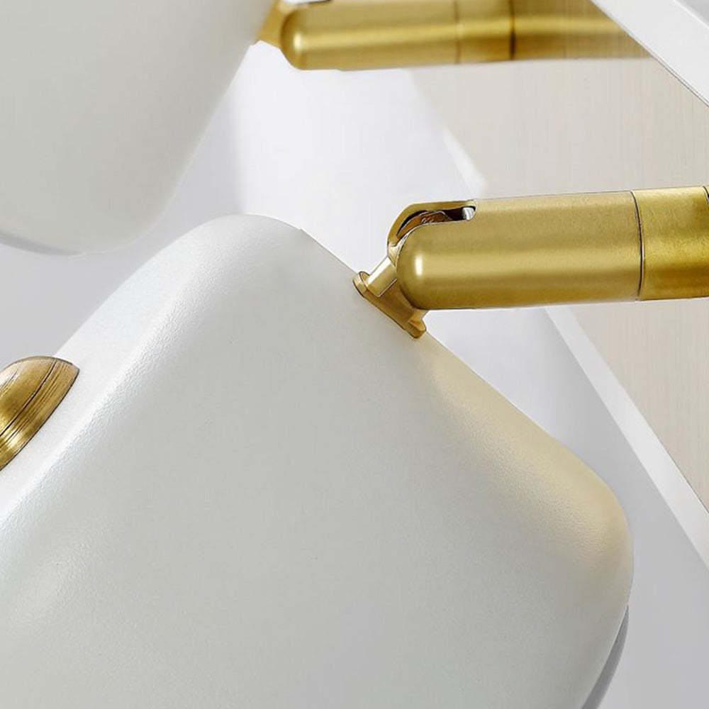 Cooley Wall Lamp detail, white and gold finish