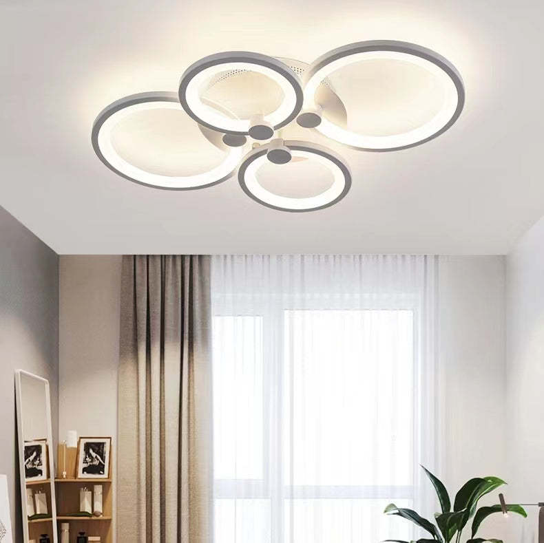 Lacey LED Circle Ring Ceiling Light in Living Room