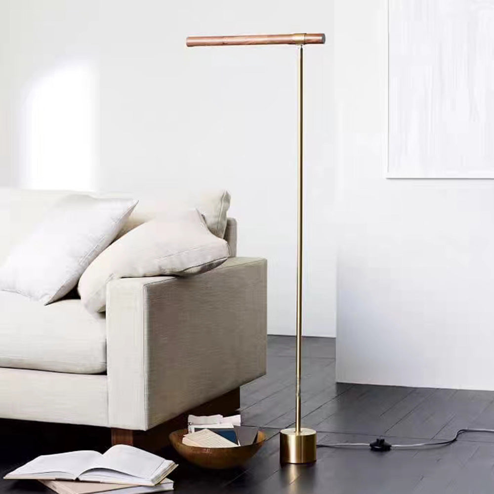 Edge floor lamp in living room, modern lighting