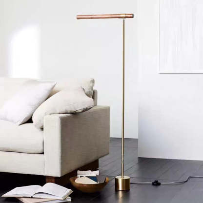 Edge floor lamp in living room, modern lighting