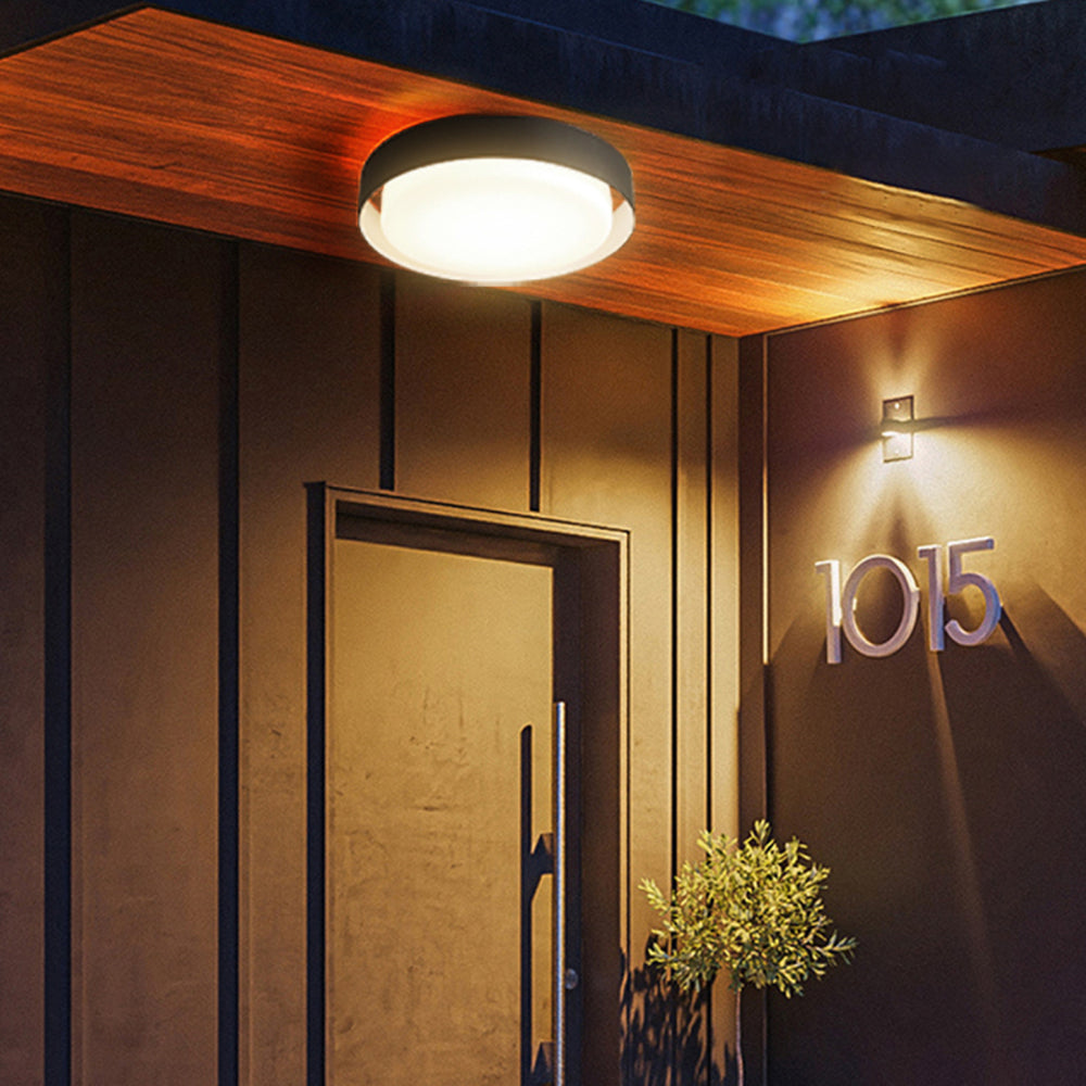 Orr Modern Round Flush Mount Ceiling Light Metal 