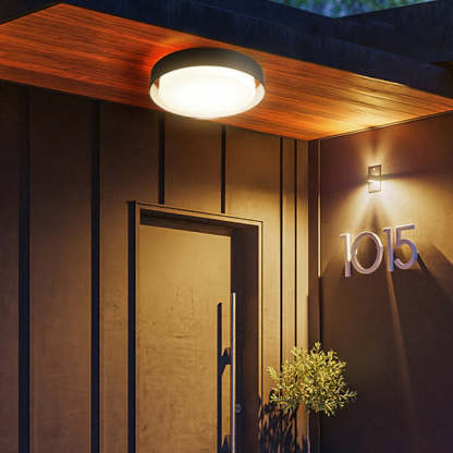 Orr Modern Round Flush Mount Ceiling Light Metal 