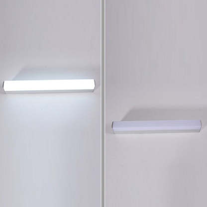 Leigh vanity light: warm and cool white light comparison