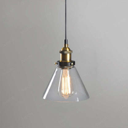 Levy glass pendant light, industrial metal fixture Levy Industrial Metal/Glass Pendant Light Dining Room