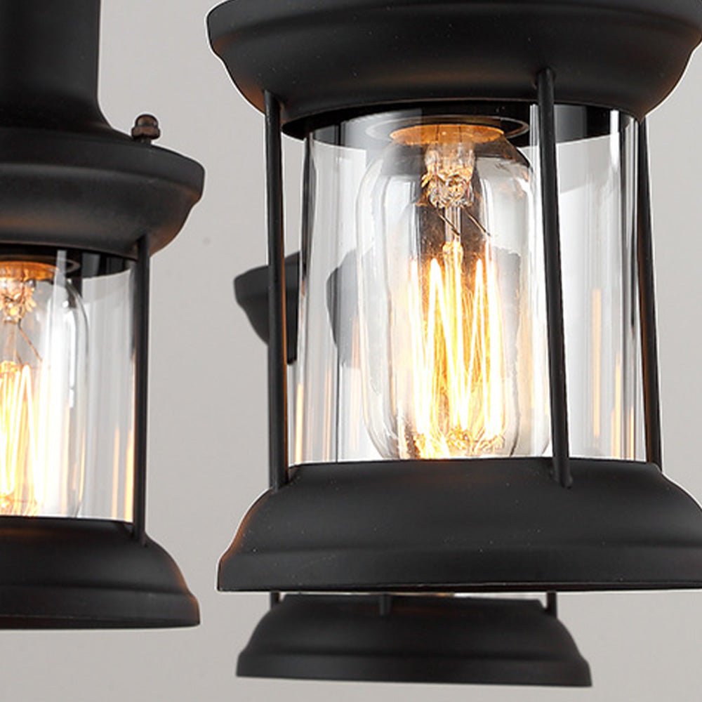 Austin Retro Pendant Light: Metal & Glass Shade
