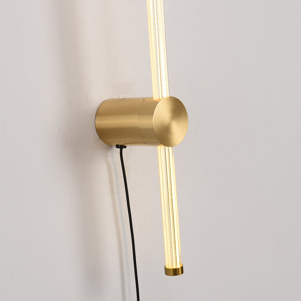 Edge Nickel Wall Lamp: Modern cylinder indoor lighting