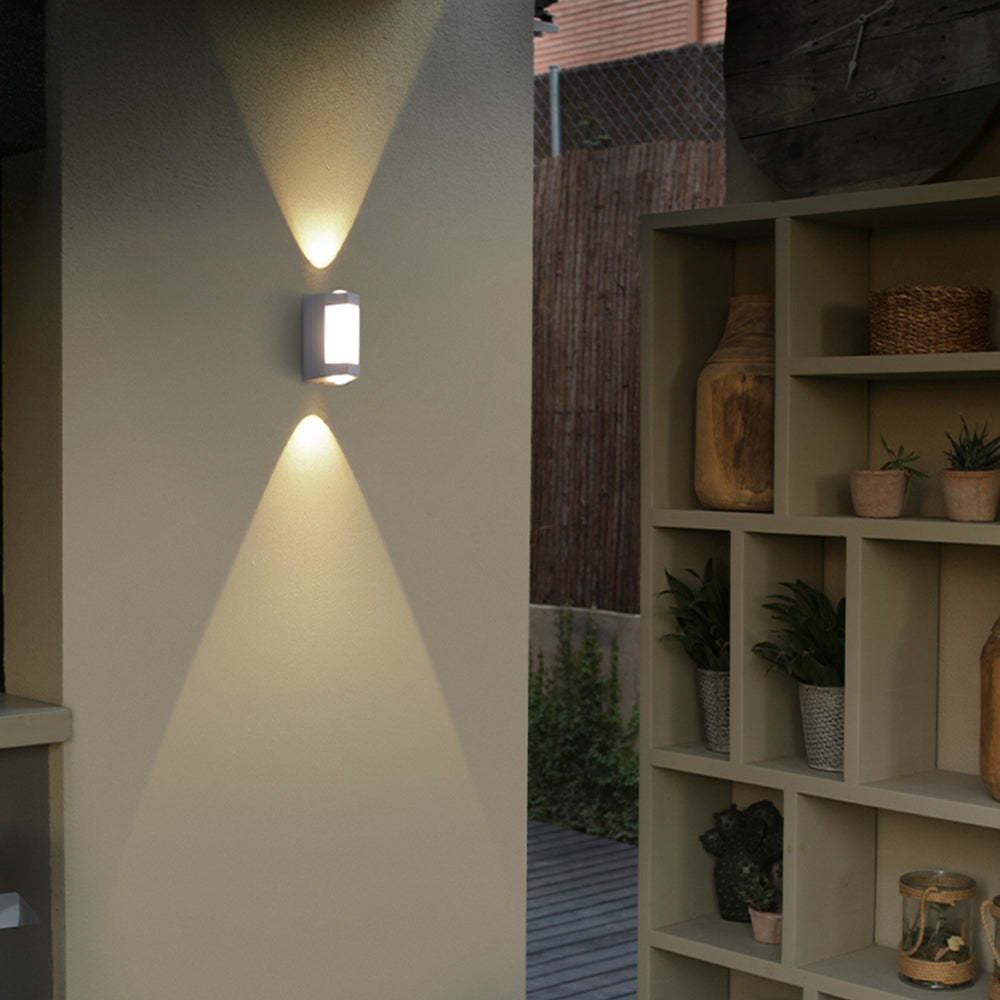 Orr Nordic Outdoor Wall Lamp illuminating upwards and downwards, outdoor lighting