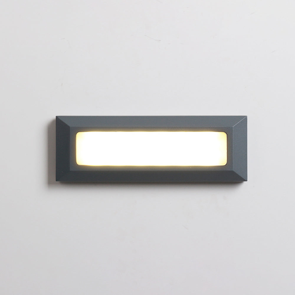 Gray Orr Rectangular Outdoor Step Light