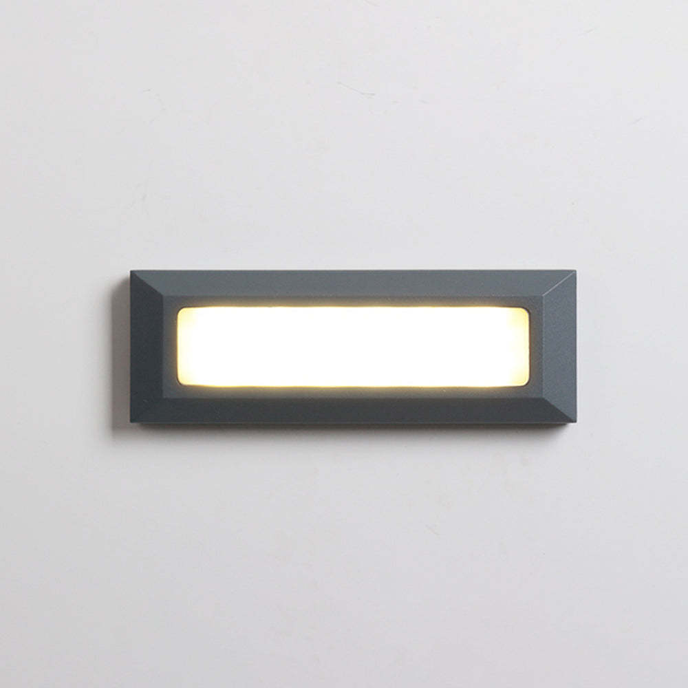 Gray Orr Rectangular Outdoor Step Light