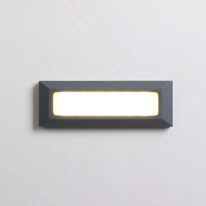 Gray Orr Rectangular Outdoor Step Light