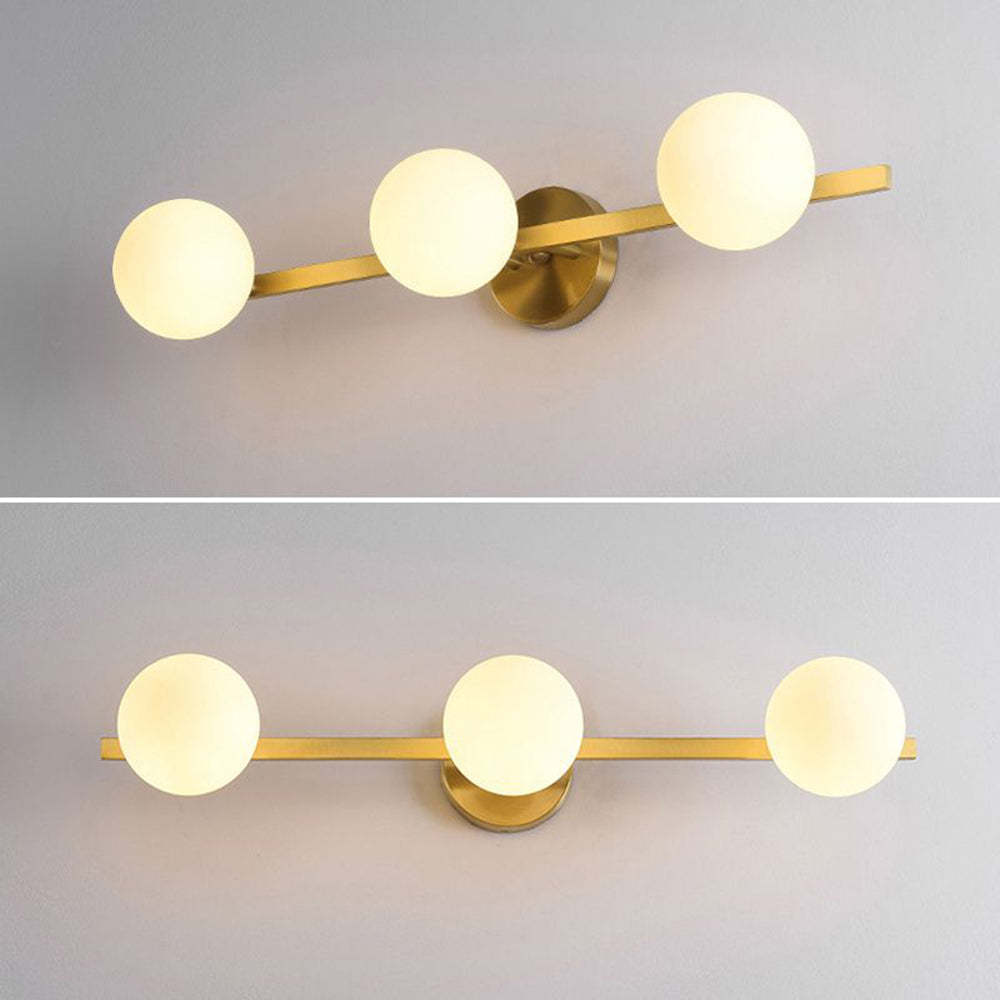 Valentina Retro Globe Wall Lamp, 3-Light Design