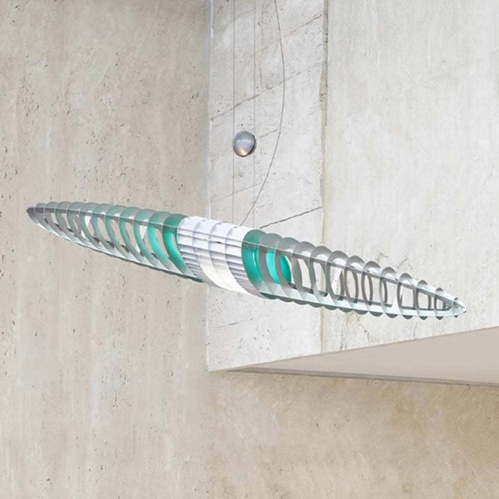 Eveline Modern Pendant Light, Stainless Steel, Acrylic