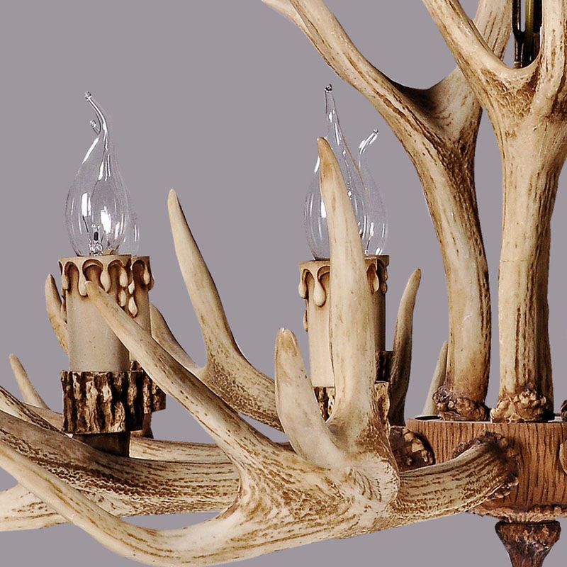 Rustic Deer Antler Chandelier Lighting Fixture