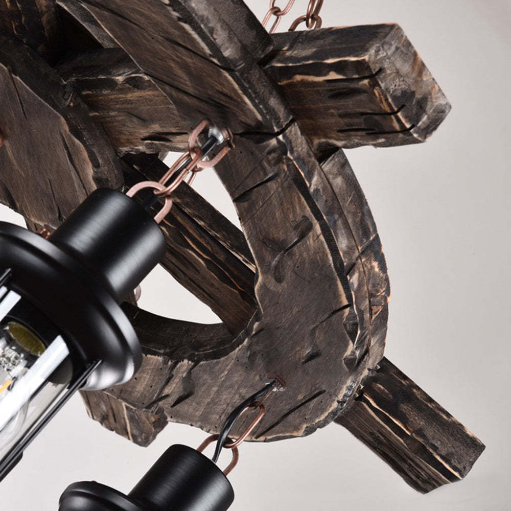 Retro rudder pendant light detail, Las Sola lighting