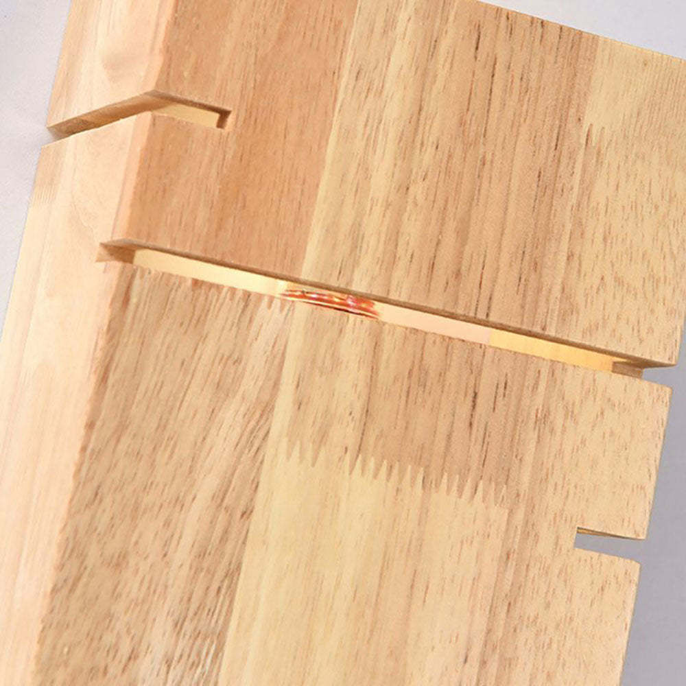 Ozawa Wood Wall Lamp, Close-up of wood detail