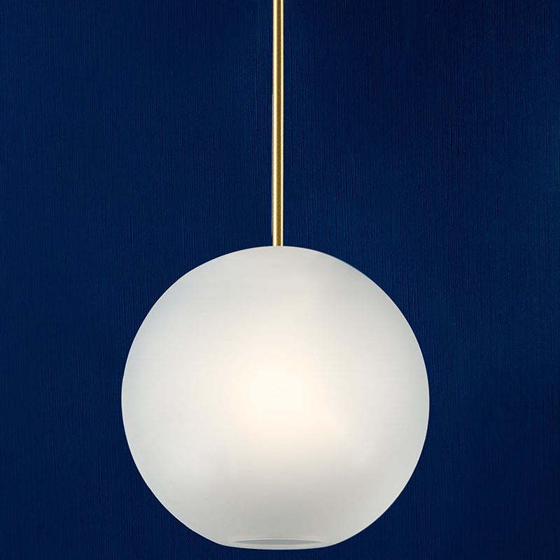 Frosted bubble pendant light. Modern artistic lighting. Hailie Modern Bubble Metal Pendant Light